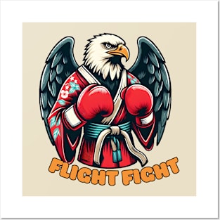 Kickboxing eagle Posters and Art